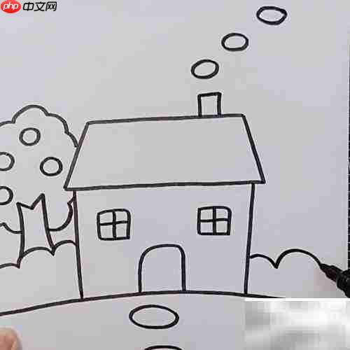 小屋绘画教程:人间烟火