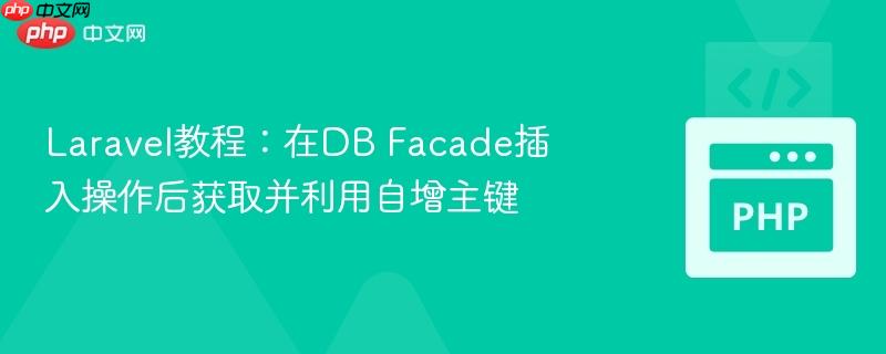 laravel教程：在db facade插入操作后获取并利用自增主键