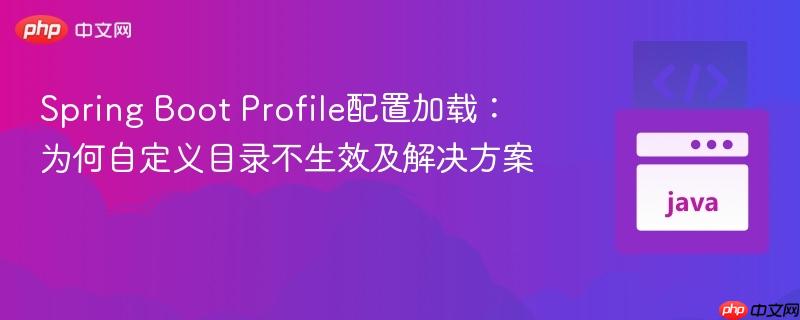 Spring Boot Profile配置加载：为何自定义目录不生效及解决方案