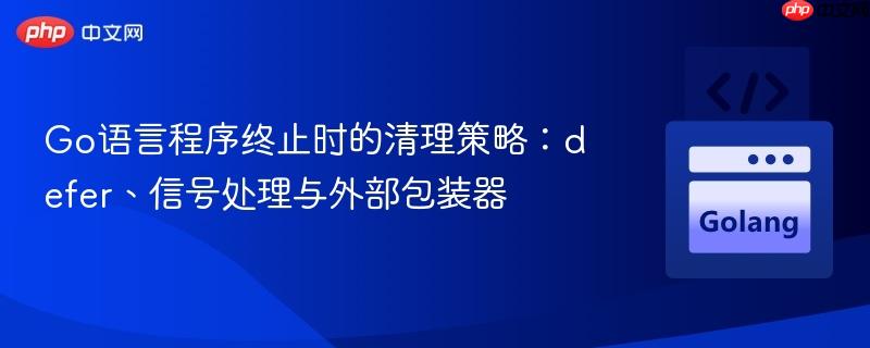 Go语言程序终止时的清理策略：defer、信号处理与外部包装器