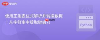 使用正则表达式解析并转换数据：从字符串中提取键值对