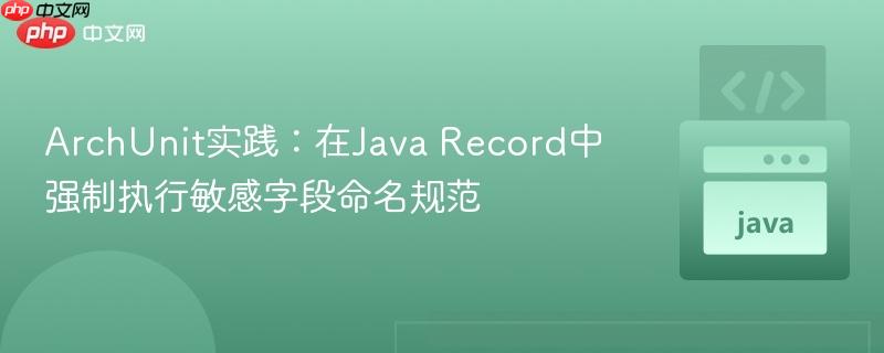 ArchUnit实践:在Java Record中强制执行敏感字段命名规范