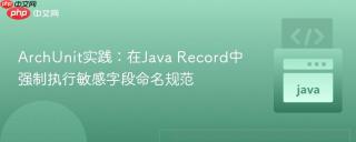 ArchUnit实践：在Java Record中强制执行敏感字段命名规范