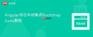 Angular项目本地集成Bootstrap Icons教程