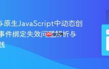 React与原生JavaScript中动态创建元素事件绑定失效问题解析与最佳实践