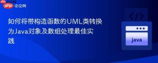 如何将带构造函数的UML类转换为Java对象及数组处理最佳实践