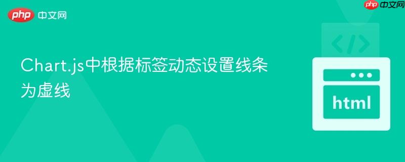 Chart.js中根据标签动态设置线条为虚线