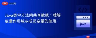 Java类中方法间共享数据：理解变量作用域与成员变量的使用