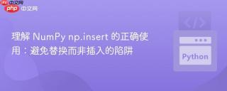 理解 NumPy np.insert 的正确使用：避免替换而非插入的陷阱
