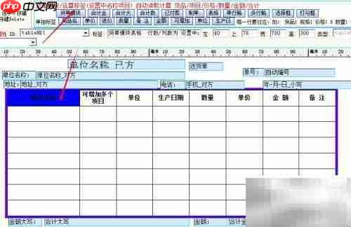 451货单打印模板制作