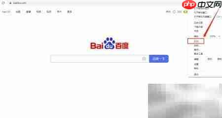 谷歌浏览器打印网页方法