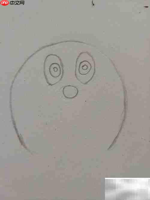 机器猫头像简笔画教程