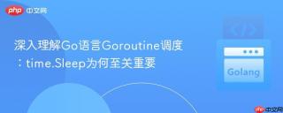 深入理解Go语言Goroutine调度：time.Sleep为何至关重要