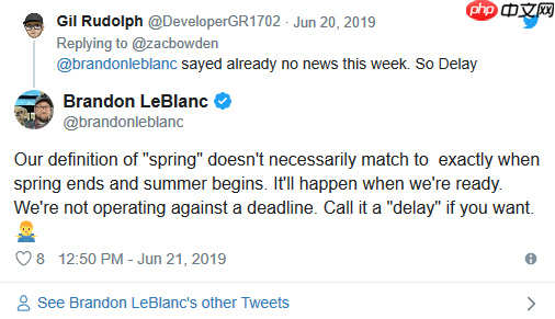 微软承认Win10 1909（19H2）推送延迟