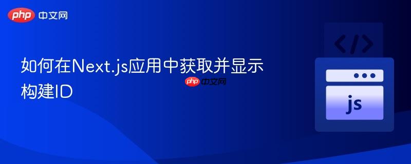 如何在Next.js应用中获取并显示构建ID

