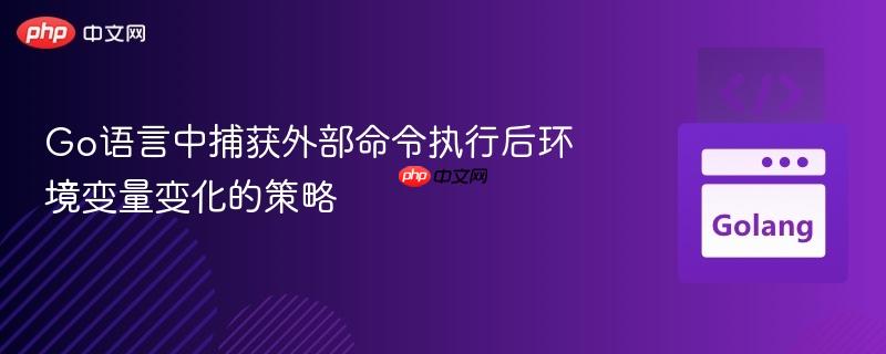 Go语言中捕获外部命令执行后环境变量变化的策略