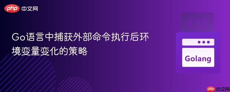 Go语言中捕获外部命令执行后环境变量变化的策略