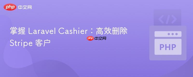 掌握 Laravel Cashier:高效删除 Stripe 客户