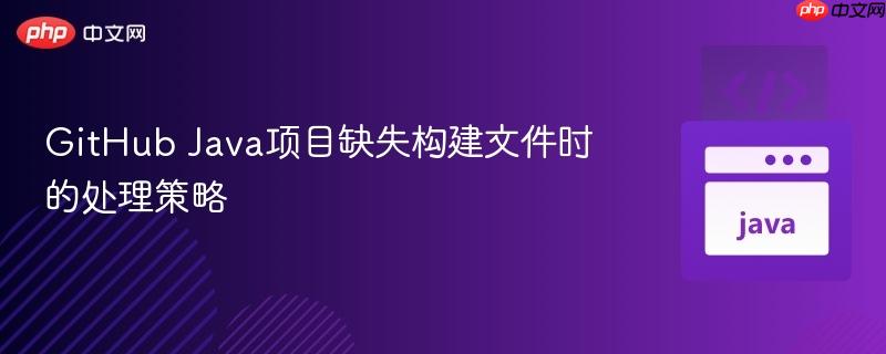 GitHub Java项目缺失构建文件时的处理策略