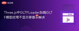 Three.js中GLTFLoader加载GLTF模型纹理不显示排查与解决