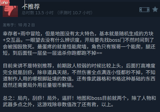 两周卖100万的爆火独立新游《Megabonk》Steam简中区褒贬不一！全球最低
