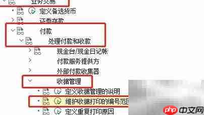SAP FI收据打印编号设置