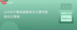 JAX分片数组离散差分计算的性能优化策略