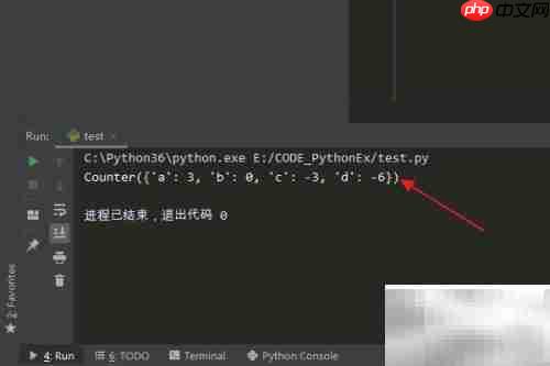 Python Counter subtract()用法解析