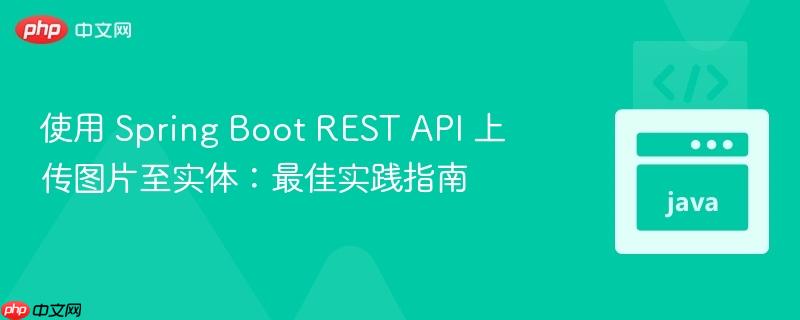 使用 spring boot rest api 上传图片至实体：最佳实践指南