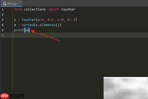 Python中Counter的elements()用法