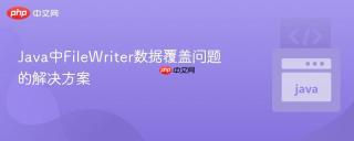 java中filewriter数据覆盖问题的解决方案
