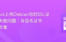 解决dput上传Debian包时SSL证书验证失败问题:自签名证书的临时方案