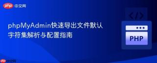 phpMyAdmin快速导出文件默认字符集解析与配置指南