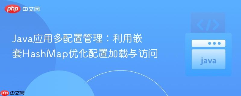 Java应用多配置管理:利用嵌套HashMap优化配置加载与访问