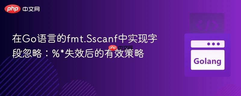 在Go语言的fmt.Sscanf中实现字段忽略：%*失效后的有效策略