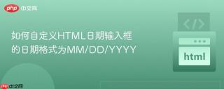 如何自定义HTML日期输入框的日期格式为MM/DD/YYYY