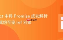 在 React 中将 Promise 成功解析后的值赋给可变 ref 对象