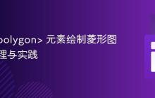 SVG <polygon> 元素绘制菱形图案：原理与实践