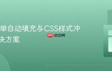 Web表单自动填充与CSS样式冲突的解决方案