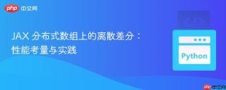 JAX 分布式数组上的离散差分：性能考量与实践