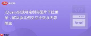 jQuery实现可定制带图片下拉菜单：解决多实例交互冲突与内容隔离