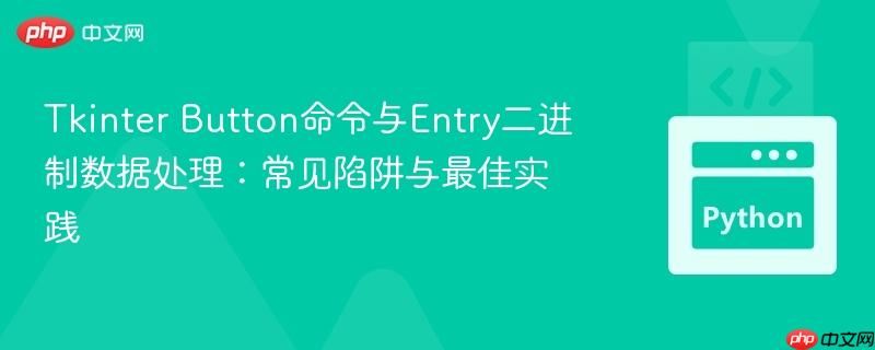 tkinter button命令与entry二进制数据处理:常见陷阱与最佳实践