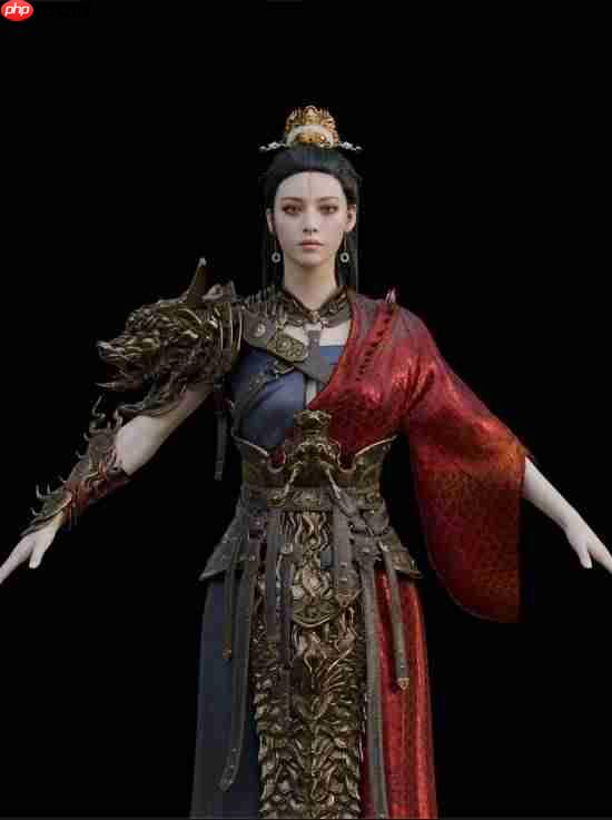 3D大神晒《黑神话：悟空》亢金星君模型！期待新作品！