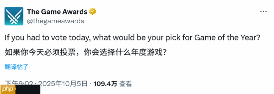 谁能夺下TGA年度游戏?玩家狂推《光与影》!