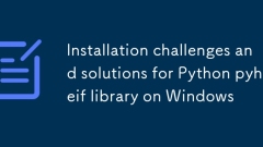 Installationsherausforderungen und Lösungen für die Python Pyheif Library unter Windows
