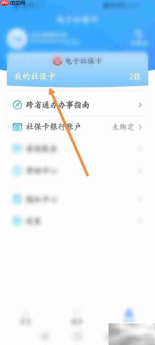 如何查看电子社保卡全部信息