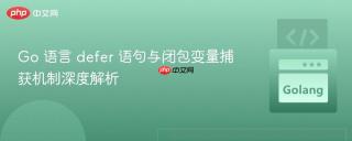 Go 语言 defer 语句与闭包变量捕获机制深度解析