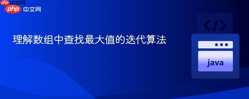 理解数组中查找最大值的迭代算法
