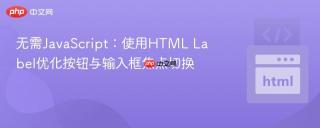 无需JavaScript:使用HTML Label优化按钮与输入框焦点切换
