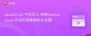 JavaScript 中自定义 @@hasInstance 方法的深度解析与实践